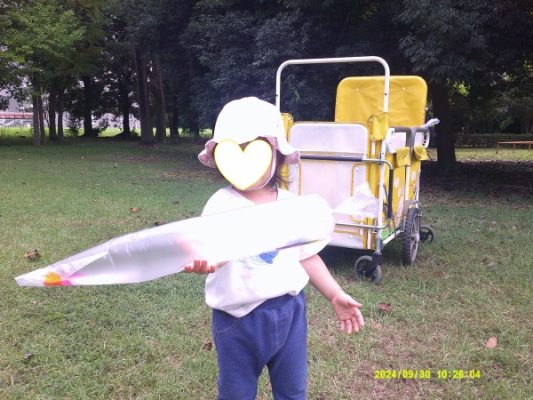 つくば市ルンルン保育園春日🚀ビニールロケット✨