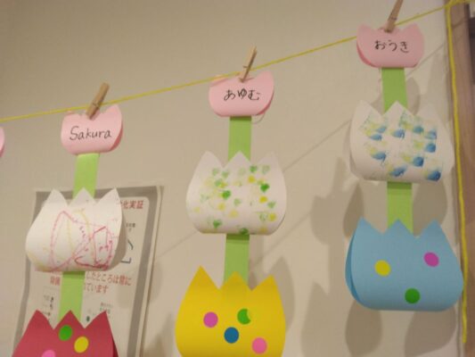 つくば市ルンルン保育園春日🌷4月製作🌷