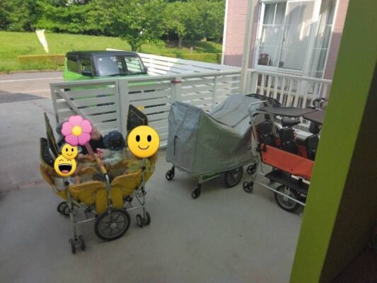 つくば市ルンルン保育園春日お散歩へ出発❣️