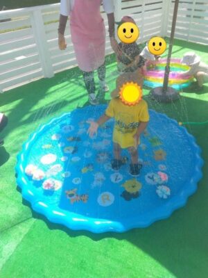 つくば市ルンルン保育園春日⛱️はりきって水遊びにGo❣️