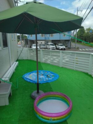 つくば市ルンルン保育園春日❇水遊びテラス